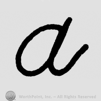Handwritten lowercase A