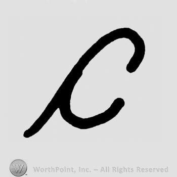Handwritten lowercase C