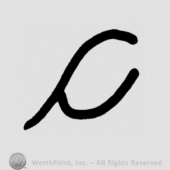 Handwritten lowercase C