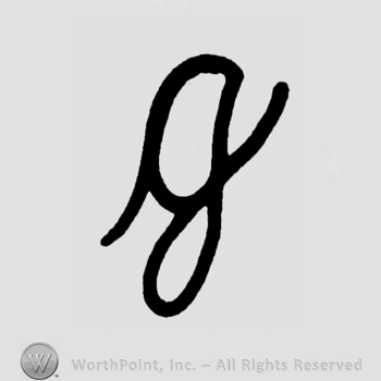 Handwritten lowercase G