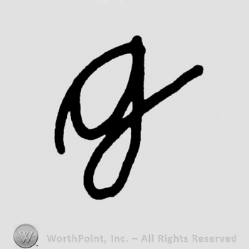 Handwritten lowercase G