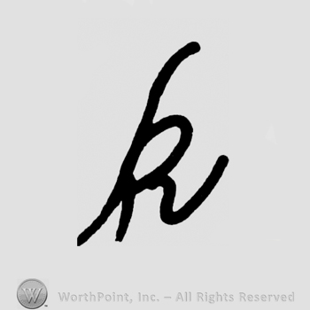Handwritten lowercase K