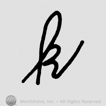 Handwritten lowercase K