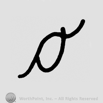 Handwritten lowercase O