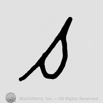 Handwritten lowercase S