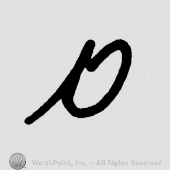 Handwritten lowercase V