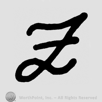 Handwritten lowercase Z