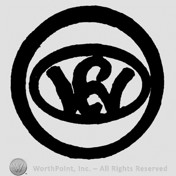 Uppercase CW inside an oval, inside a circle