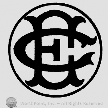 Uppercase CE inside a circle
