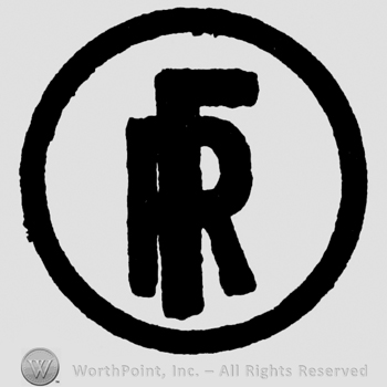 Uppercase FR inside a circle
