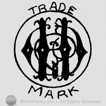 Uppercase ornamented H, O, Co.inside a circle, Trade Mark written outside the circle with uppercase letters