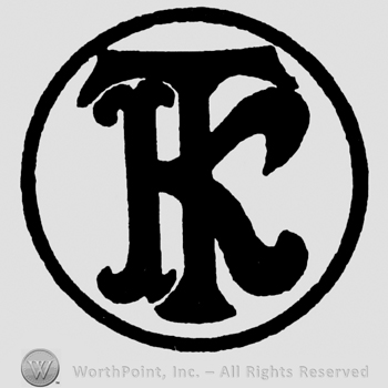 Uppercase TK inside a circle