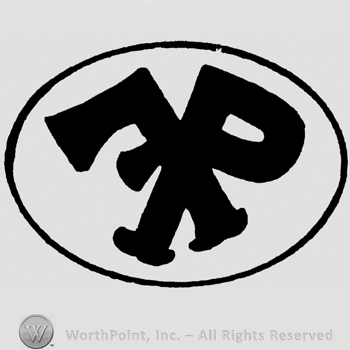 Uppercase FP inside an oval