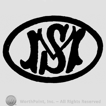 Uppercase MS inside an oval