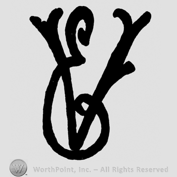 Uppercase handwritten VE