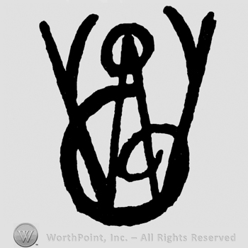 Uppercase handwritten WC