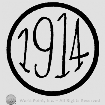 Number 1914 written inside a circle