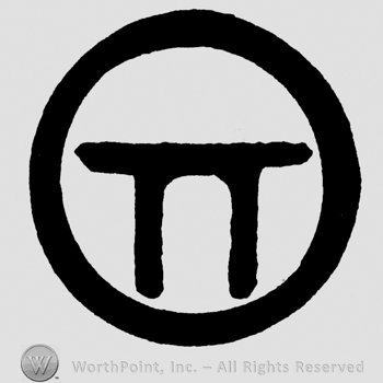 Double uppercase T inside a circle