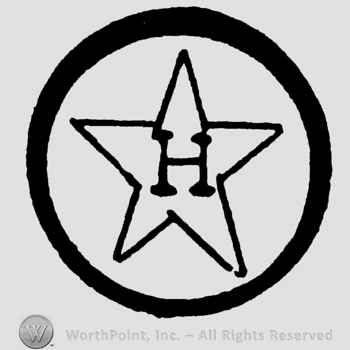 Uppercase H inside a star, all inside a circle