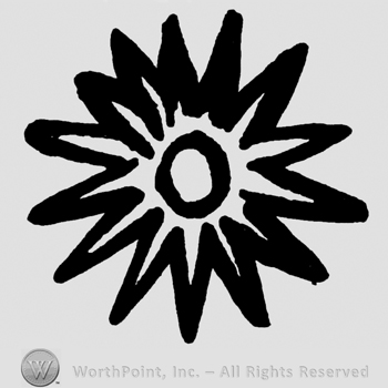Flower with circle in the middle