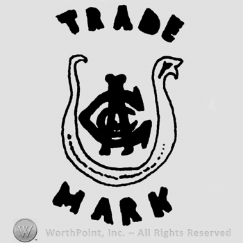 Trade Mark written in uppercase, CA in uppercase inside an U-shaped snake
