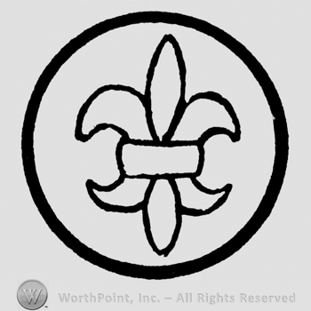 Fleur-de-lis in a circle