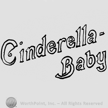 The text Cinderella Baby with the initials in uppercase