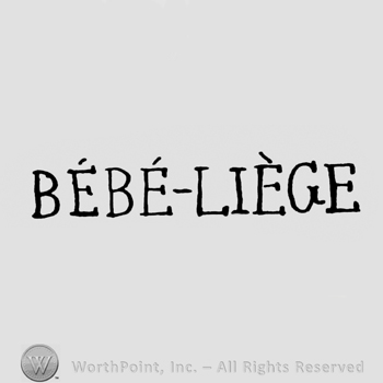 the text BEBE LIEGE in uppercase letters