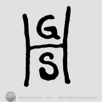 an H with an G in the upper space and an S in the lower space