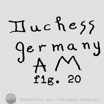 the text Duchess Germany AM