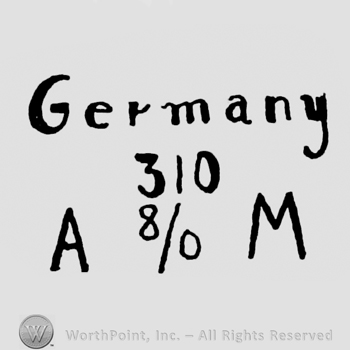 the text Germany 310 A 8/0 M