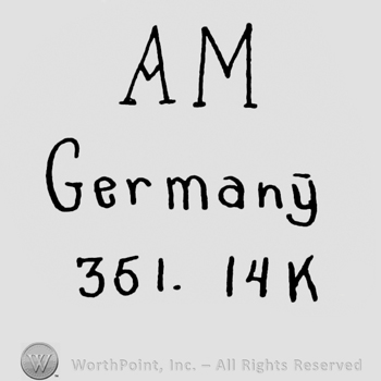 the text AM Germany 351 14K