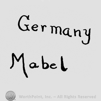 the text Germany Mabel