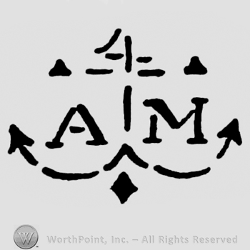 an anchor and the initials AM