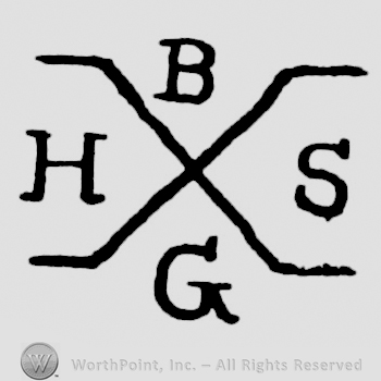 an X and the initiasl HBSG around it