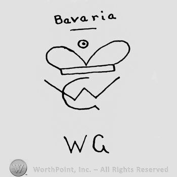 a crown above the initials CW overlapping; Bavaria written above and WG written bellow.