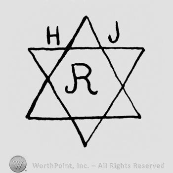 a David's star and the initials HJR
