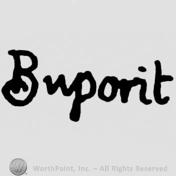 the word Buporit handwritten