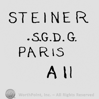 the text Steiner SGDG Paris A II