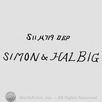 the text Simon & Halbig in uppercase letters