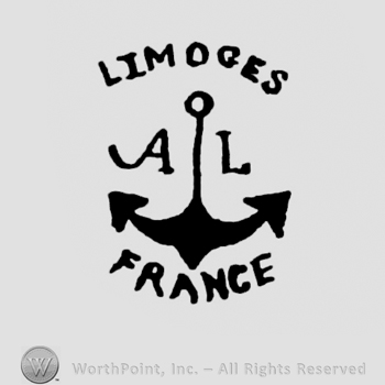 an anchor and the initials AL and Limoges France written.