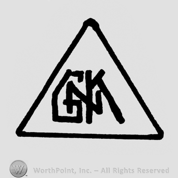 a triangle with the initials GNK combined inside
