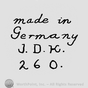 the text Made in germany JDK 260 in handwriting
