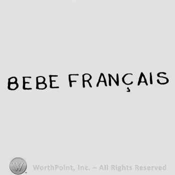 the text Bebe Francais in uppercase letters