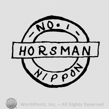 round logo with horsman nippon No 1 written on the edge.