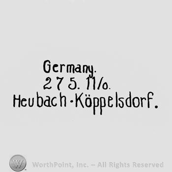 the text Germany 275 11/0 Heubach Koppelsdorf