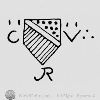 a shield and the initials CVR