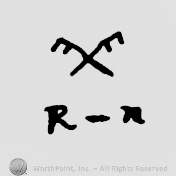the letters R-N under two crossed lines