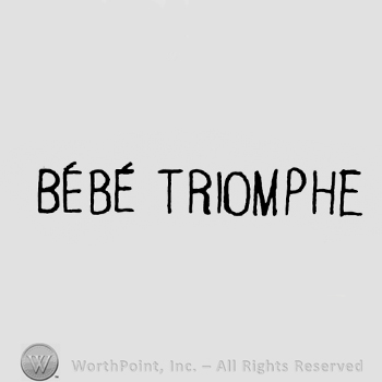 the text Bebe Triomphe in uppercase letters