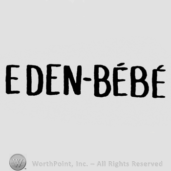 the text Eden-Bebe in uppercase